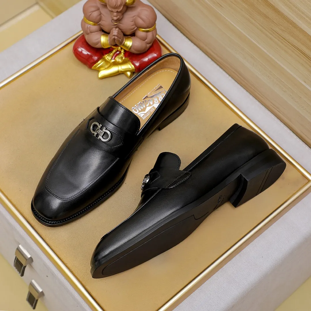 Men's shoes💰460🕷🕷[Ferragamo] Ferragamo's top men's business leather shoes💯Original copy of the official website, the upper is made of imported official website 1:1 material🍁Italian imported cowhide🇮🇹Imported cowhide lining. It’s definitely not made with ordinary craftsmanship, it’s the model used by celebrities! The factory’s craftsmanship is designed to create the most perfect shoes for trendy men! Colors available! Code number 38-44 (45.46 customized)......